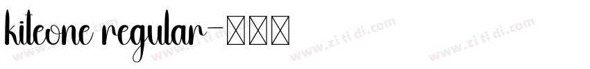 kiteone regular字体转换